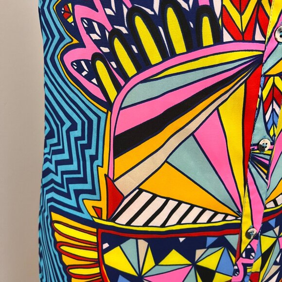 Mara Hoffman Mufasa Bold Print Mod Midi Sun Dress XS - Picture 2 of 13